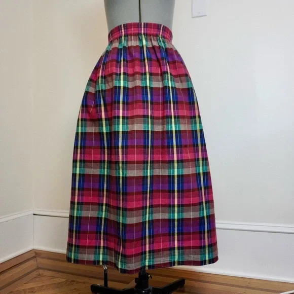 Vintage Plaid Skirt - Picture 1 of 5